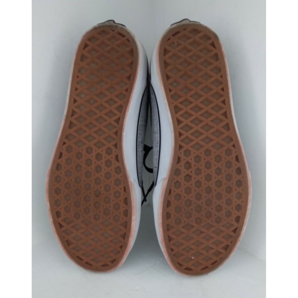 Vans OFF THE WALL Youth Size 3 Gray Black Skate Shoes 500714 Classic Sneakers - Picture 8 of 9